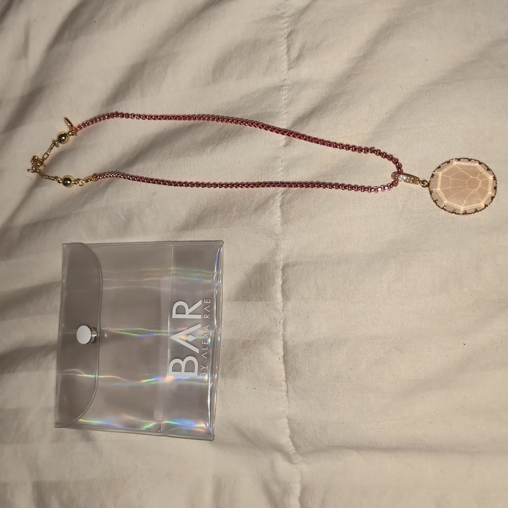 BAR by Alexa Rae Gold Liquid Metallic Flamingo Necklace